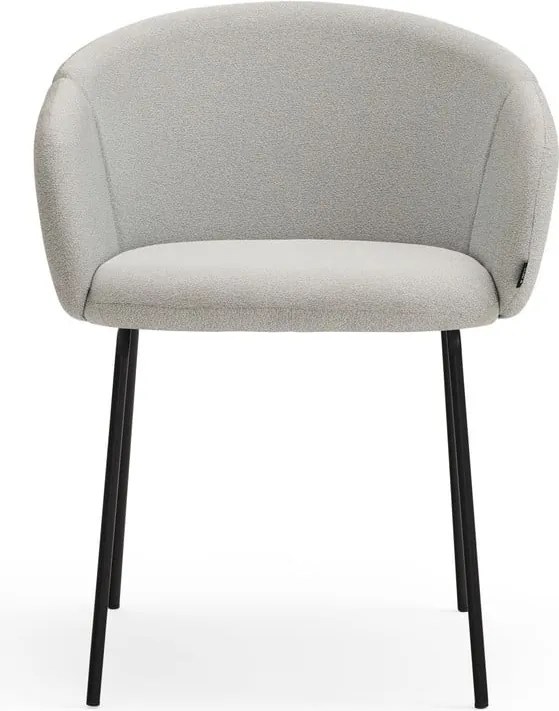 Sedia da pranzo grigio chiaro in imbottito Add – Teulat