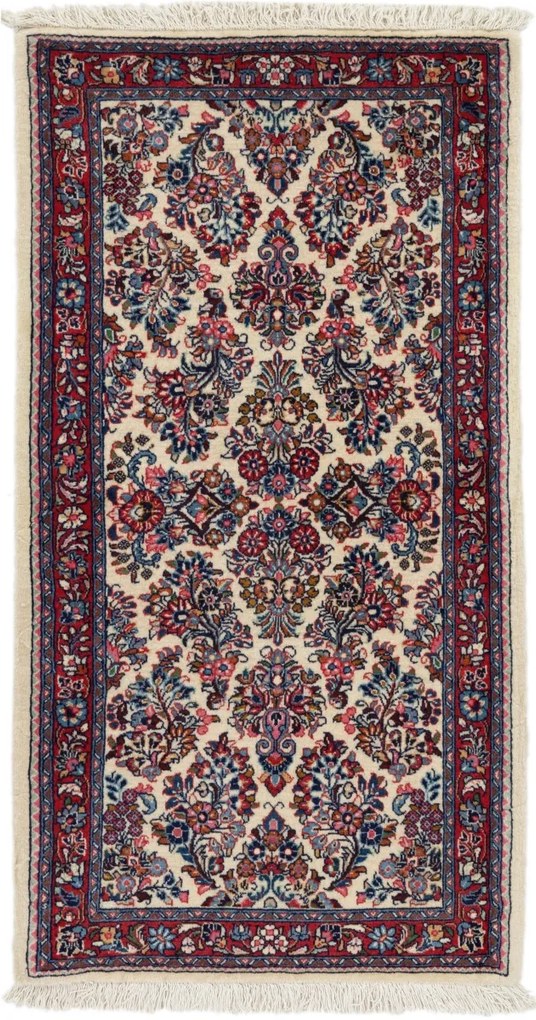 Sarouk Tappeto 130x70 (Iran) Annodato A Mano