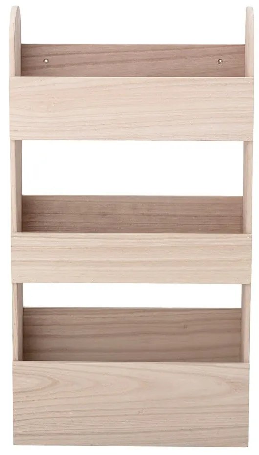 Libreria da parete per bambini in legno massiccio pavlovnia in colore naturale 38x70 cm Moris - Bloomingville Mini