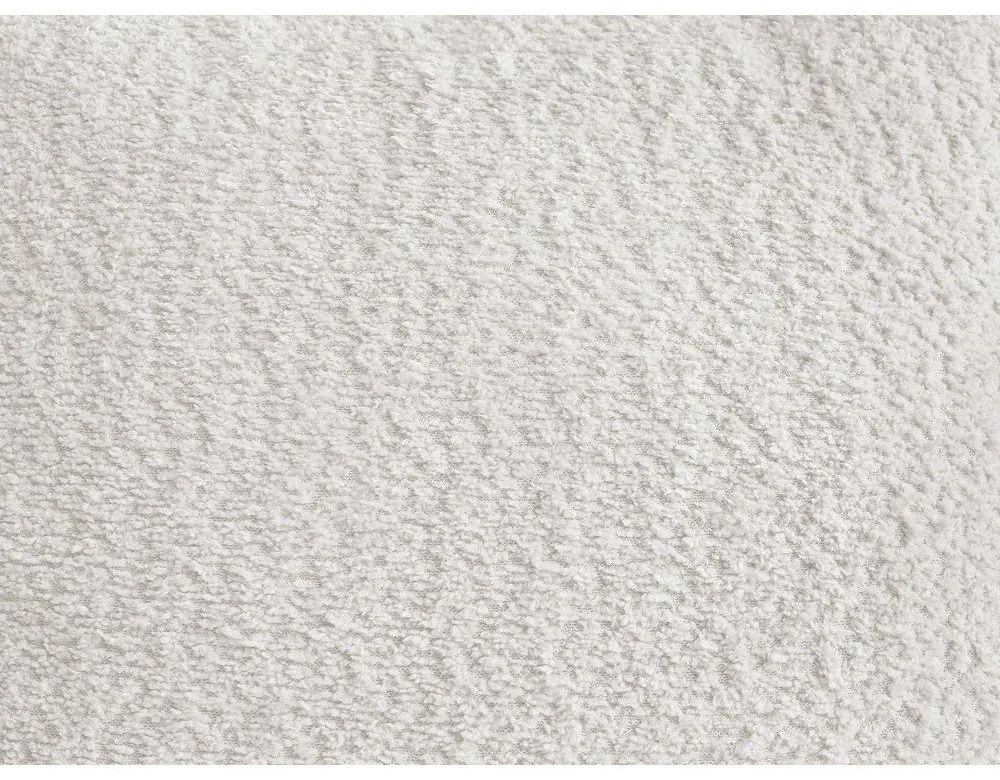 Divano angolare bianco allungabile/con contenitore (con penisola a sinistra/con chaise lounge) con rivestimento in bouclé Roxelane – Bobochic Paris