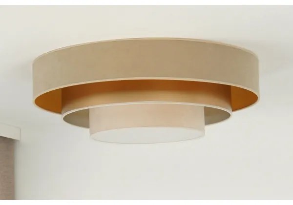 Duolla - Plafoniera LED LUNETA LED/26W/230V diametro 60 cm 4000K beige/oro