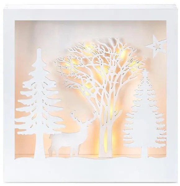 Decorazione luminosa natalizia bianca Folkabo - Markslöjd