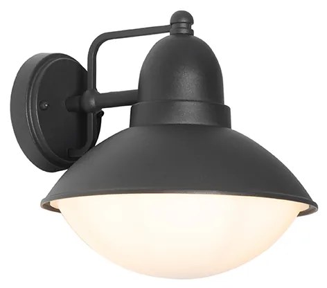Lampada da parete per esterni moderna nera IP44 - Marcel