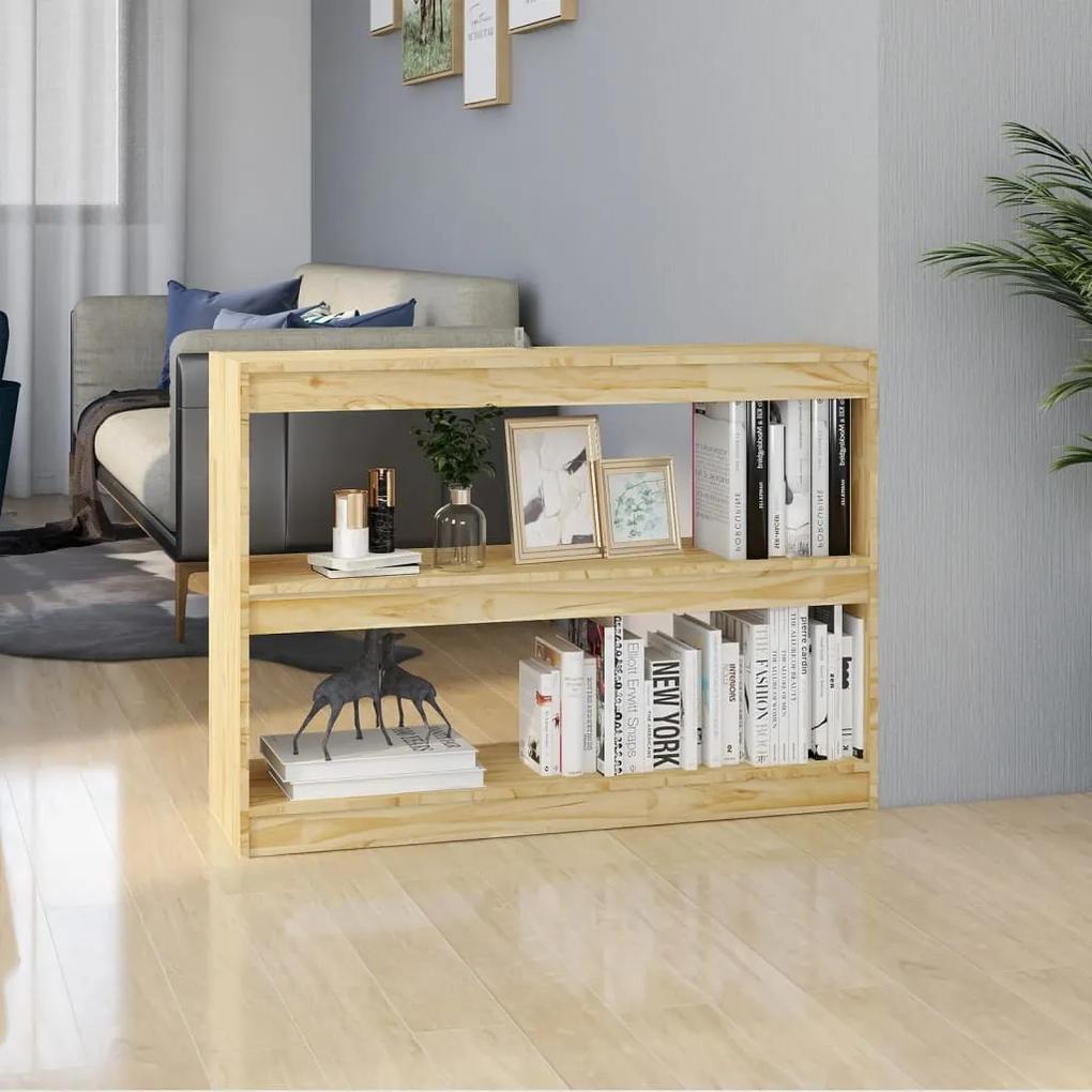 Libreria/divisorio 100x30x71,5 cm legno massello di pino