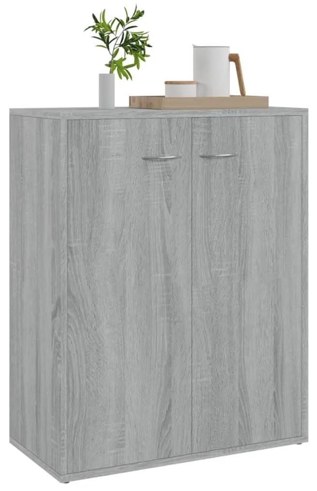 Credenza grigio sonoma 60x30x75 cm in legno multistrato