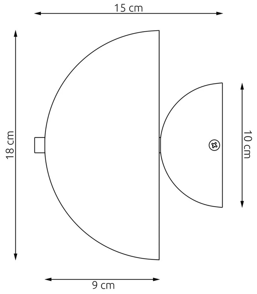 Applique Moderna Hera Acciaio Bianco 2 Luci G9 Ip20