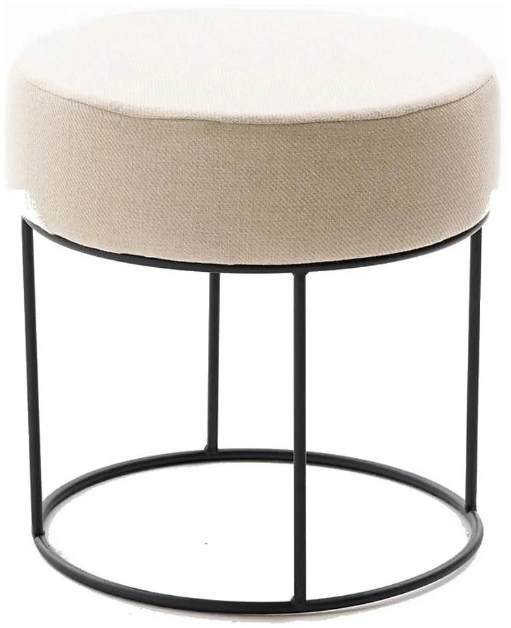 Pouf RELO Ø 40 cm crema