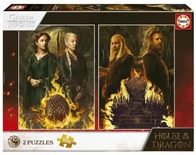 Puzzle Educa House of The Dragon 500 Pezzi Puzzle x 2