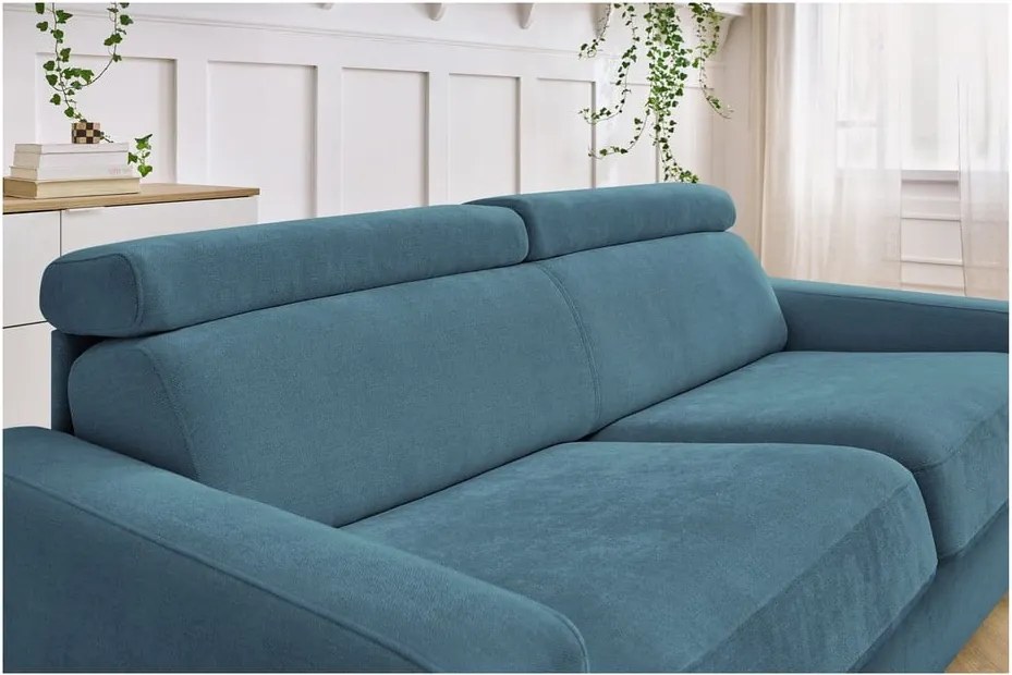 Divano blu allungabile 195 cm Monaco – Bobochic Paris