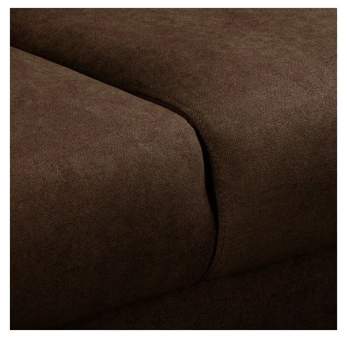 Divano angolare marrone scuro (angolo destro) Beata - Ropez