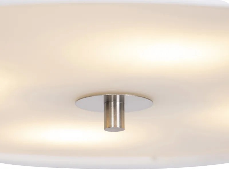 Lampada da soffitto rustica bianca 50 cm - Drum