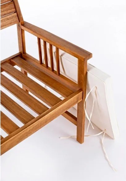 Set Salotto Da Esterno 4 Posti In Legno Di Acacia Con Cuscini Noemi Bizzotto