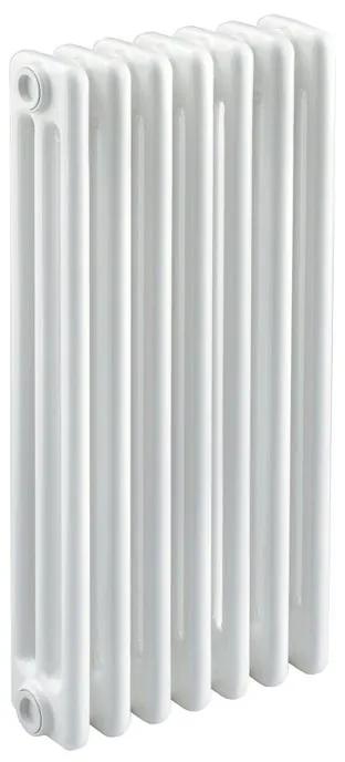 Radiatore acqua calda EQUATION Tubolare in acciaio 3 colonne, 7 elementi interasse 62.3 cm, bianco