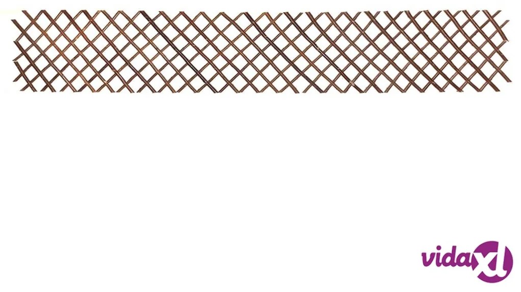 Nature Traliccio da Giardino 30x180 cm Salice Naturale Marrone
