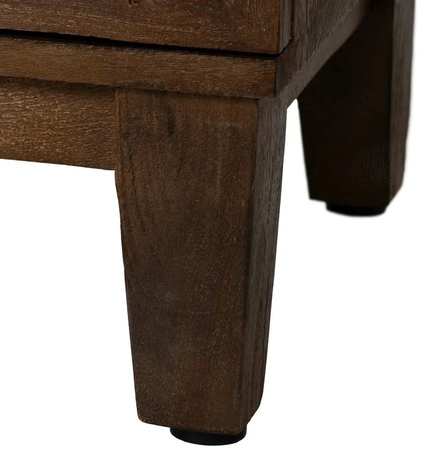 Vetrina marrone in mango massiccio 80x140x40 cm Ravi – Ixia