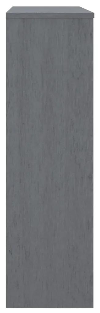 Piano credenza hamar grigio scuro 90x30x100 cm legno di pino