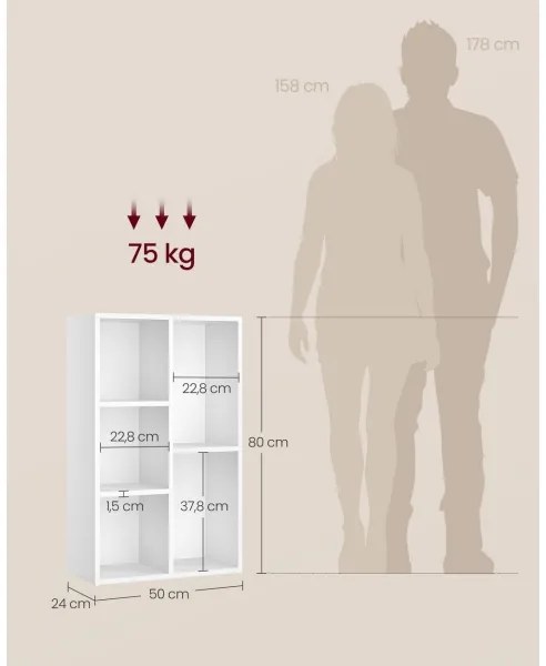 Libreria DOVARO bianca