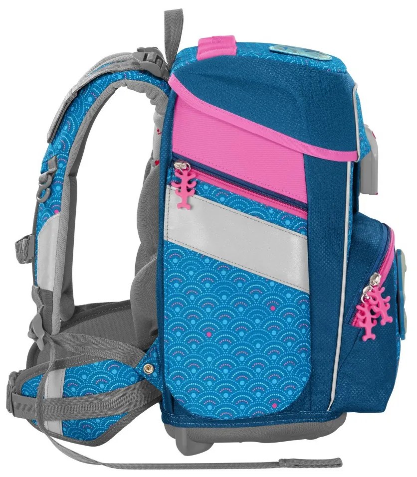Zaino scuola SPACE - set da 5 pezzi, Step by Step Dolphin Pippa