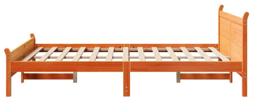 Letto senza materasso marrone cera 120x200 cm in legno di pino