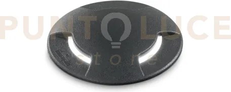 Way round segnapassi ip67 1 luce attacco gx53 nero 12cm triplo fasc...