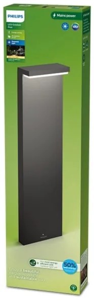 Philips - Lampada LED da esterno BUSTAN LED/3,8W/230V 77 cm IP44