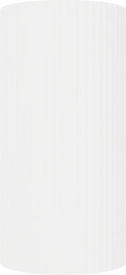 Plafoniera Cilindrica Ø70x140mm GU10 in Gesso Rigato Pitturabile