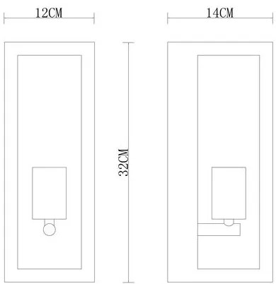 Globo 31980 - Applique da esterno GUNDULA 1xE27/60W/230V IP44