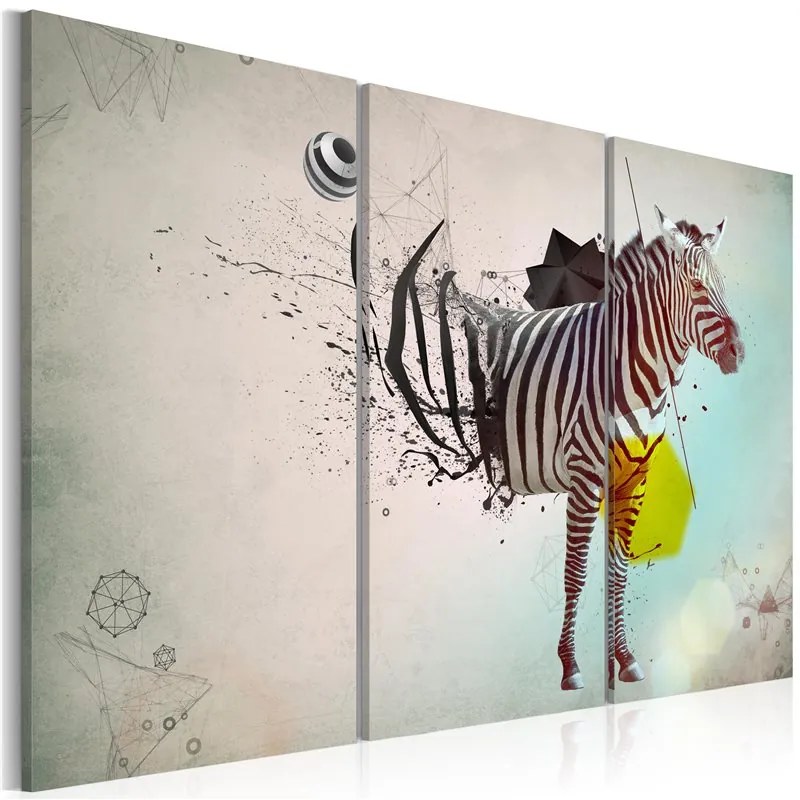 Quadro zebra astratto