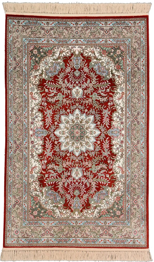 Ghom Tappeto orientale 80x120 Beige (Cina) Annodato A Mano