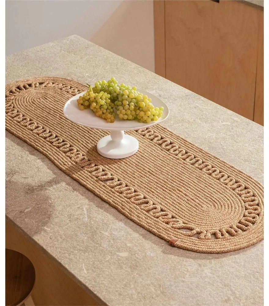 Runner da tavola in iuta 37x136 cm Cesta - Oyo Concept