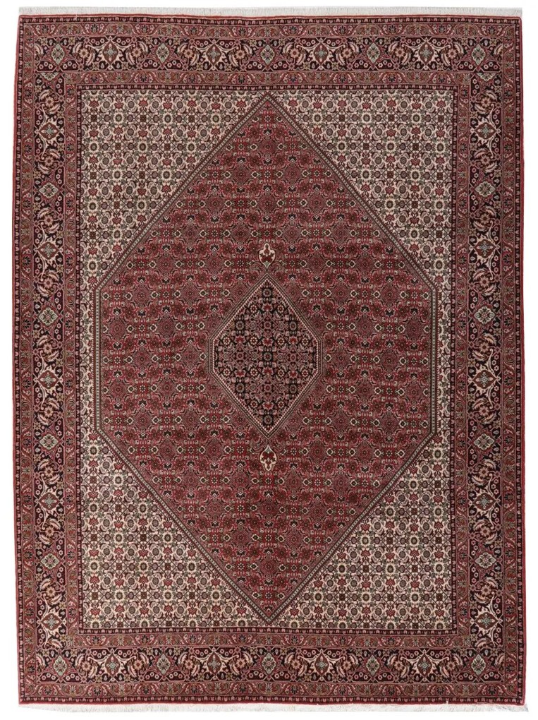 Bidjar Tappeto persiano 350 x 260 Rosso (Iran) Annodato A Mano