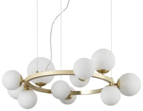 Ideal Lux - Paralume di ricambio per lampadario/apparecchio/lampada PERLAGE, Ø 12 cm, bianco