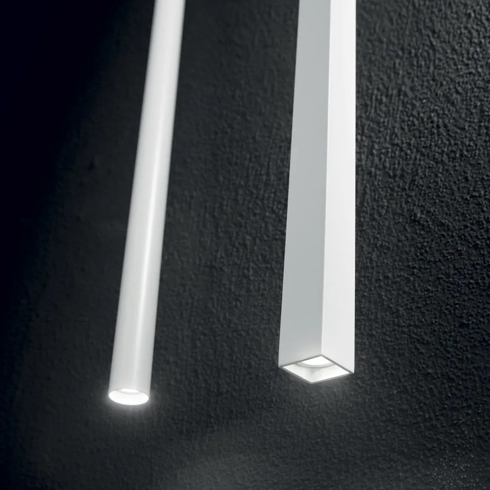 Sospensione Moderna Square Ultrathin Metallo Bianco Led 11,5W 3000K D40