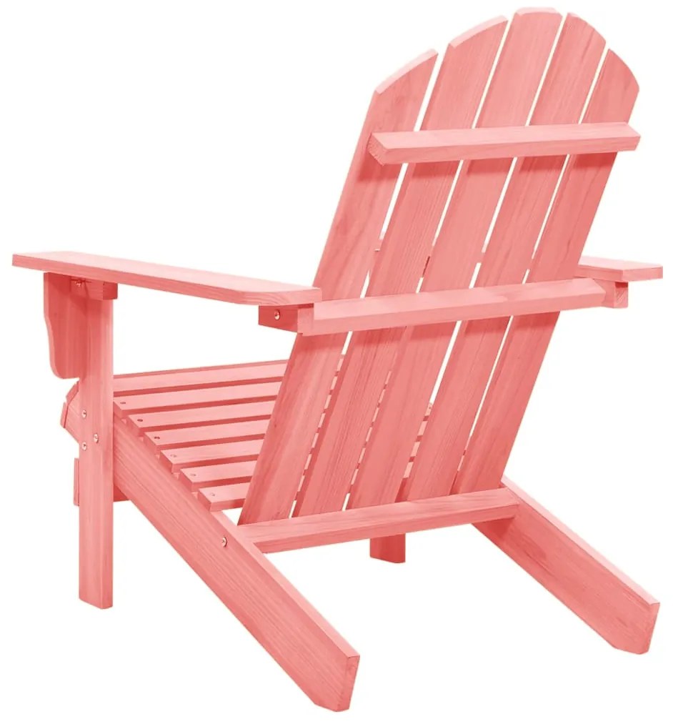 Sedia da giardino adirondack in legno massello di abete rosa