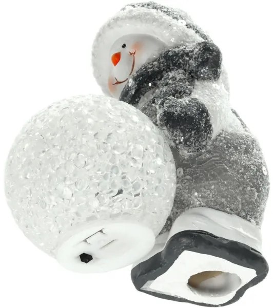 Retlux - Decorazione natalizia LED LED/2xLR44/bianco caldo pupazzo di neve con palla di neve