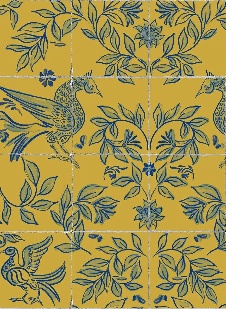 Coordonne Carta da parati Ceramica - Mustard