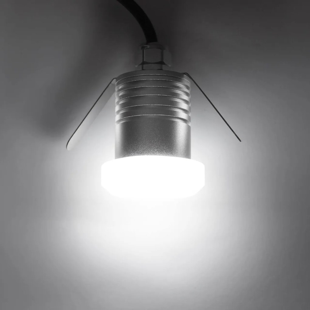 Faretto LED 1W IP65 Tondo Luce Diffusa - Professional Colore Bianco Naturale 4.000K