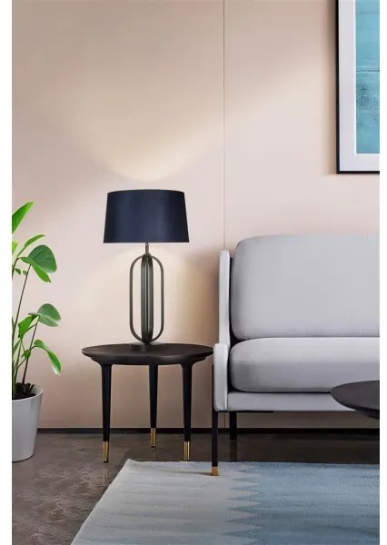 Searchlight EU91101AZ - Lampada da tavolo CHIC 1xE27/60W/230V blu