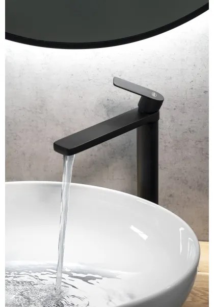 Aqualine - Rubinetto del lavandino DAPHNE 29 cm opaco nero