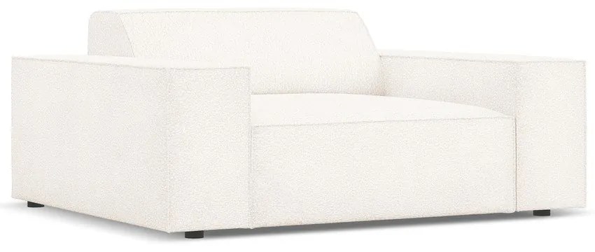 Poltrona beige in tessuto bouclé Jodie - Micadoni Home