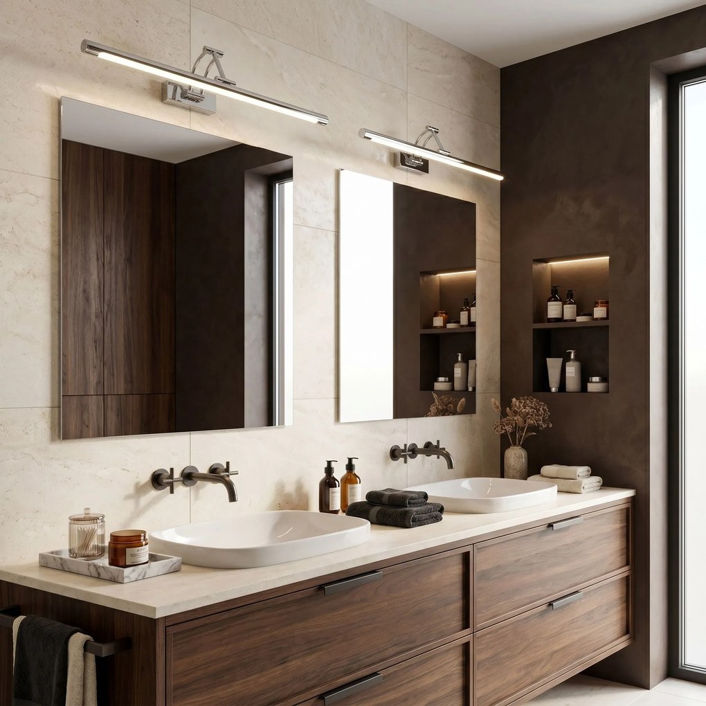 Applique da bagno LED SWE017-1W 60cm Chrome