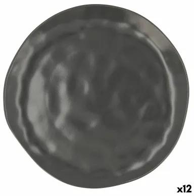 Piatto da pranzo Bidasoa Cosmos Nero Ceramica Ø 26 cm (12 Unità)