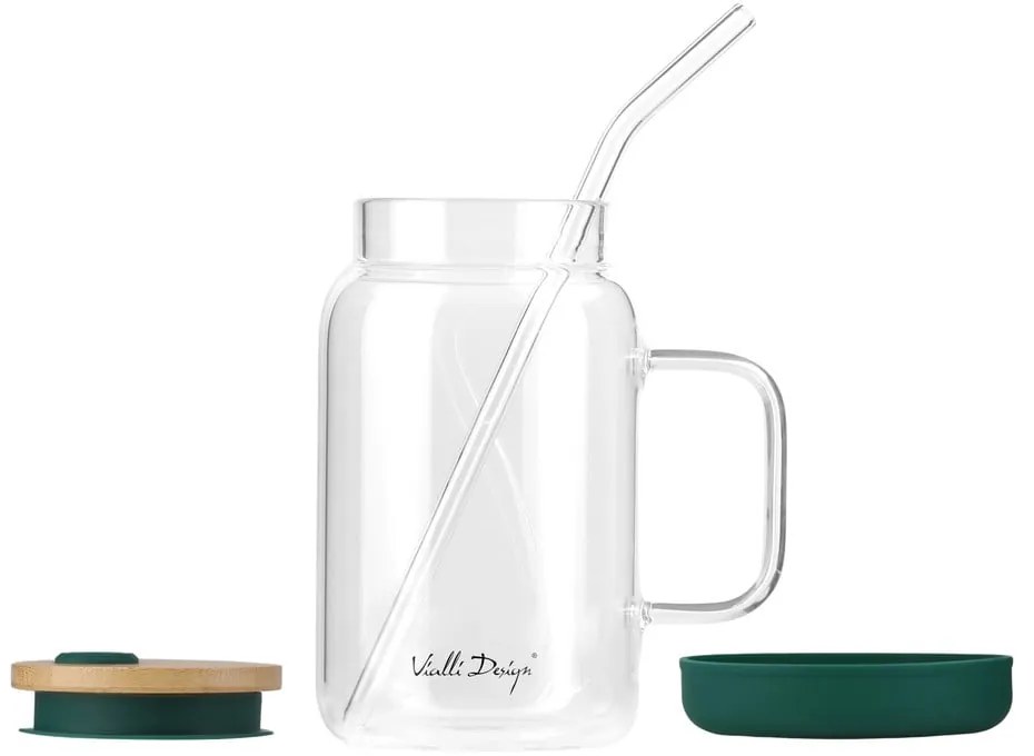 Barattolo con cannuccia 600 ml Fuori – Vialli Design