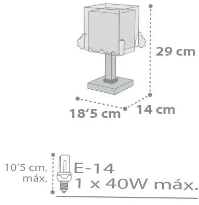 Dalber D-63531 - Lampada per bambini TRAIN 1xE14/40W/230V