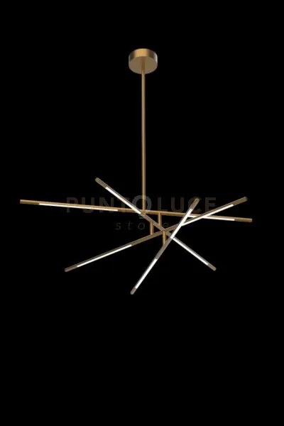 Tubular  lampadario tubolare 8lt oro, led 400w, 3200lm, 3000k, diam...