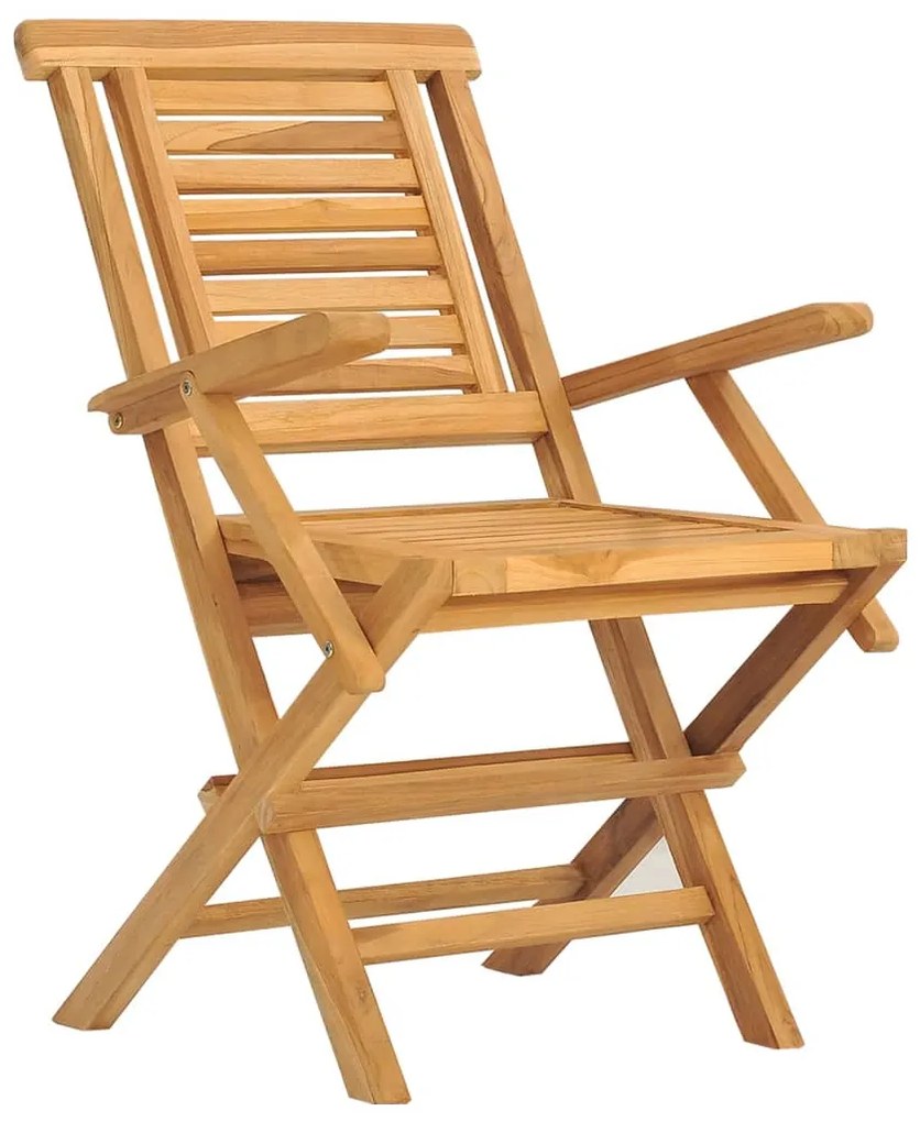 Sedie da Giardino Pieghevoli 8pz 56x63x90cm Legno Massello Teak