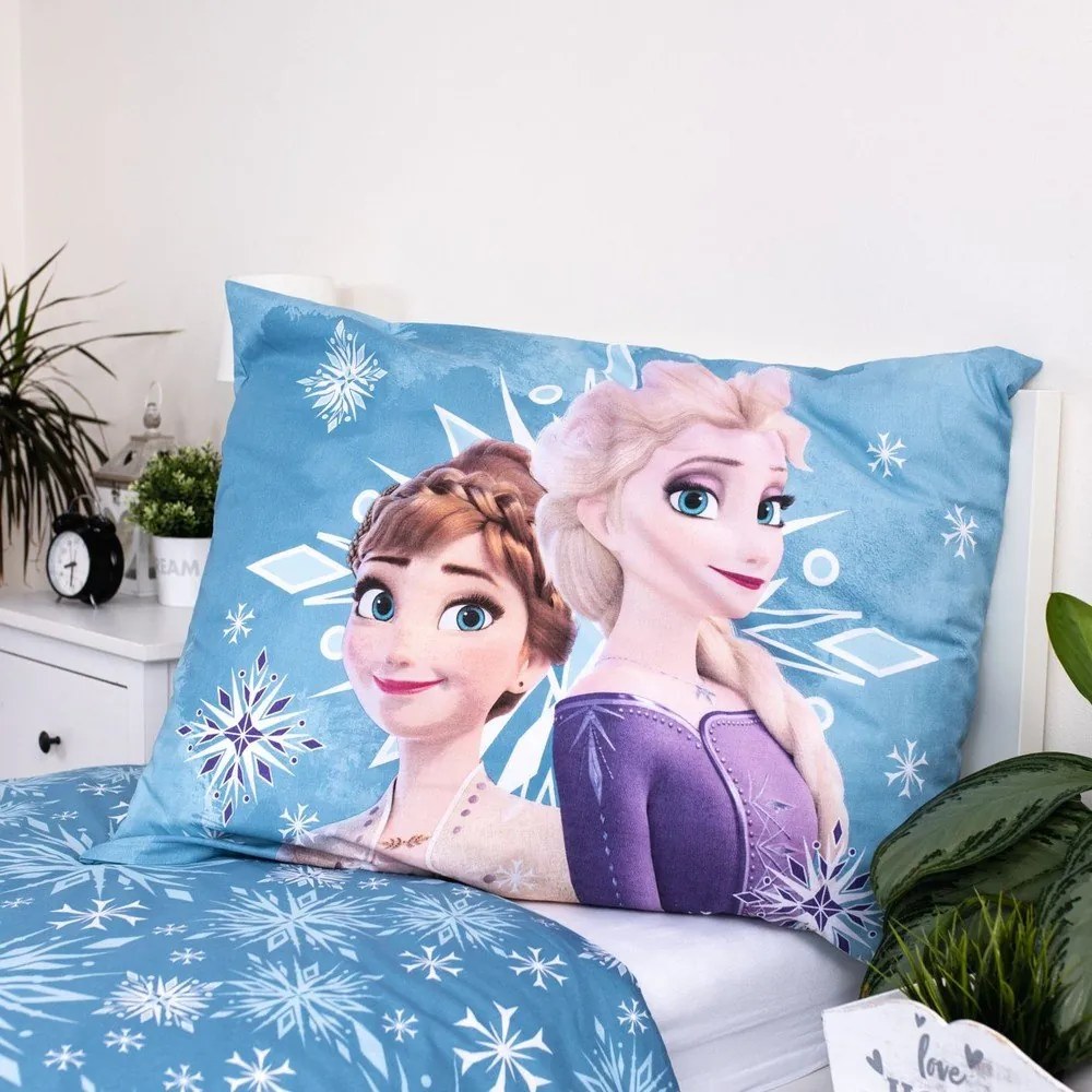 Biancheria da letto per bambini in cotone per letto singolo 140x200 cm Frozen - Jerry Fabrics