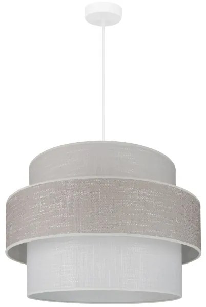 Brilagi - Lampadario a sospensione con filo DOVER SPACE 1xE27/15W/230V diametro 50 cm grigio/color crema