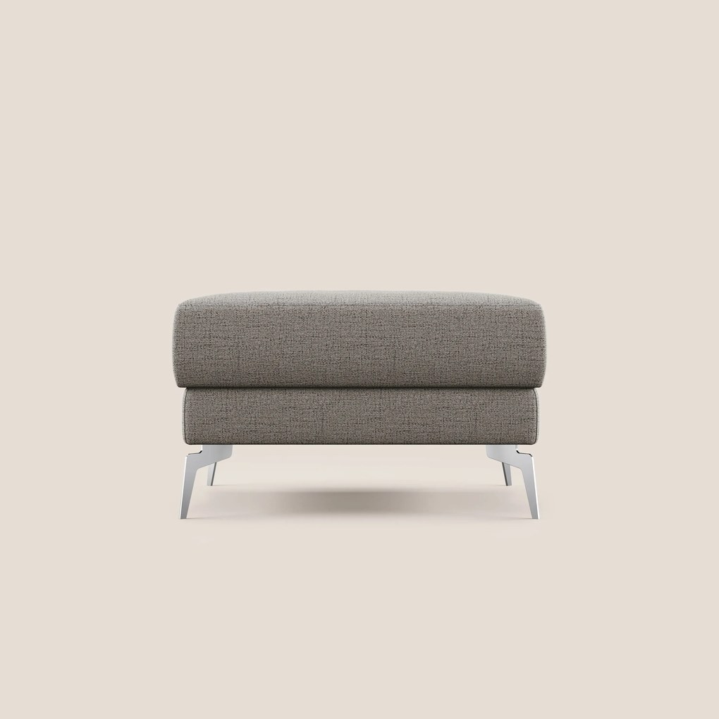 Star Pouf con piedini alti in tessuto impermeabile fiammato T03 talpa