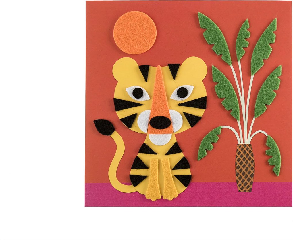 Collage di feltro - dalla natura